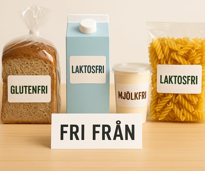 Anmälningskravet för ”fri från”-livsmedel kan tas bort