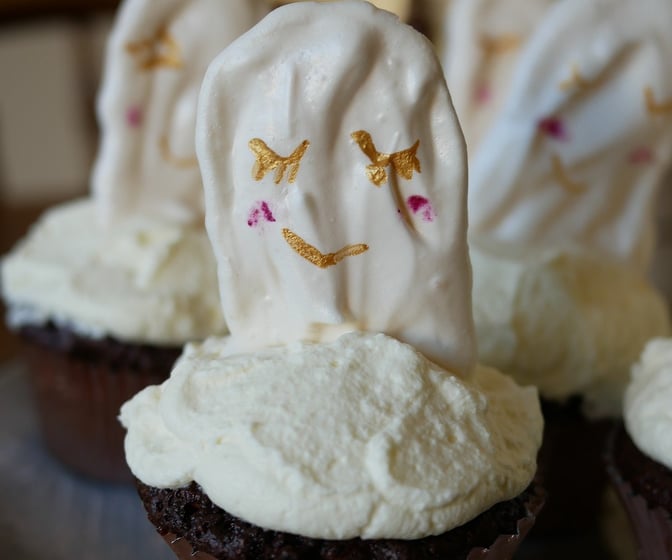 Spök-Cupcakes