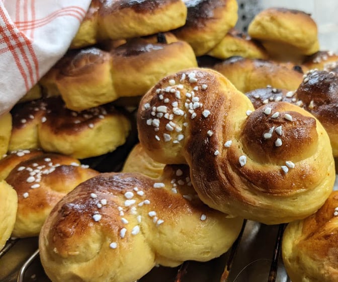 Lussekatter utan saffran