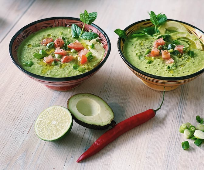 Raw avokadosoppa 🥑