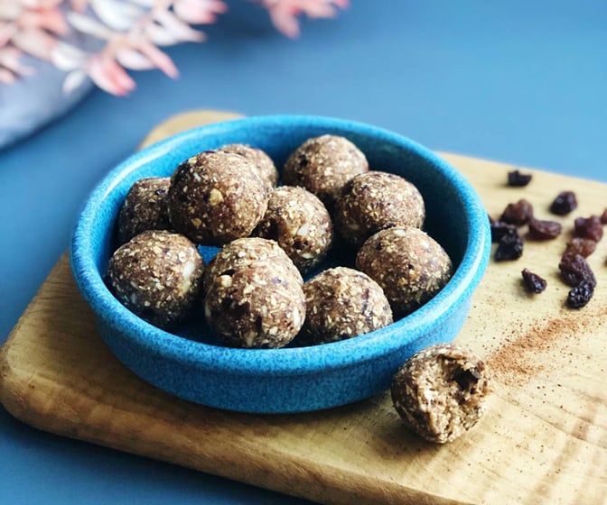 Raw pepparkaksbollar