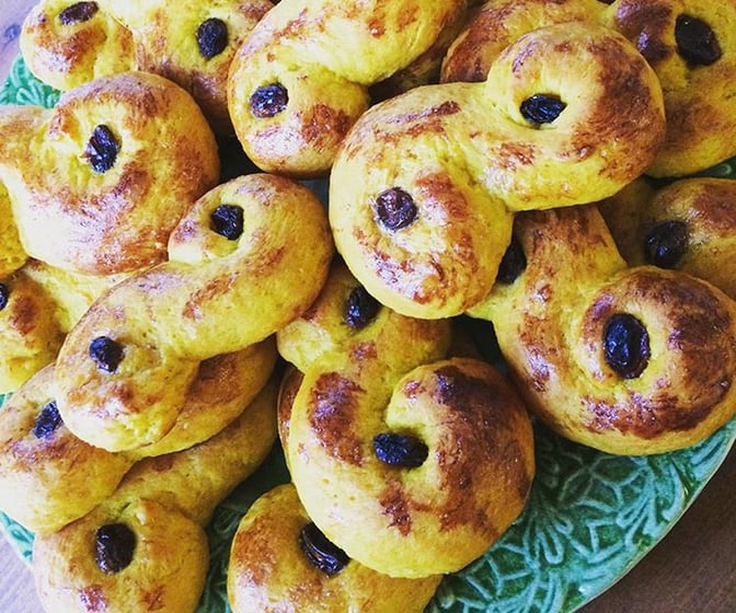Glutenfria lussekatter