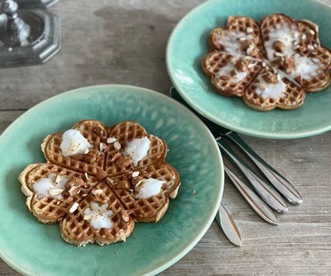 Glutenfria &amp; mjölkfria semmelvåfflor