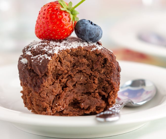 Muffins på bönor och banan