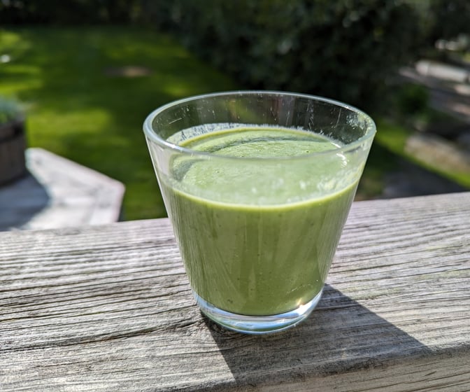 Grön smoothie med spenat