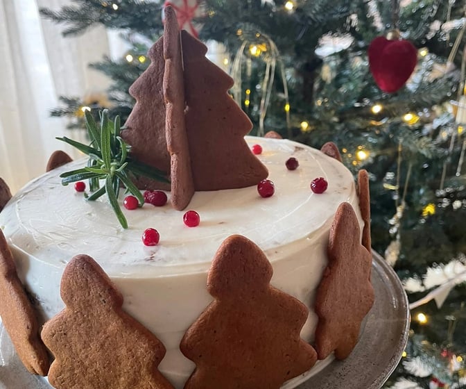 Mjuk pepparkakstårta 