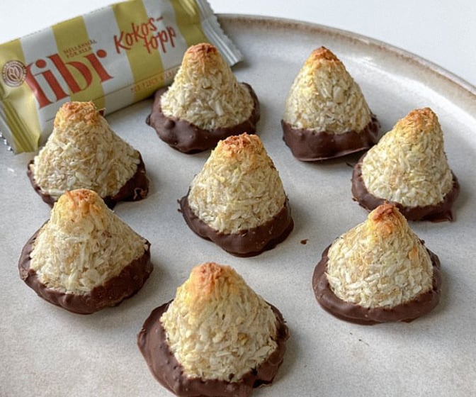 Dubbel kokostopp med mindre socker 🥥