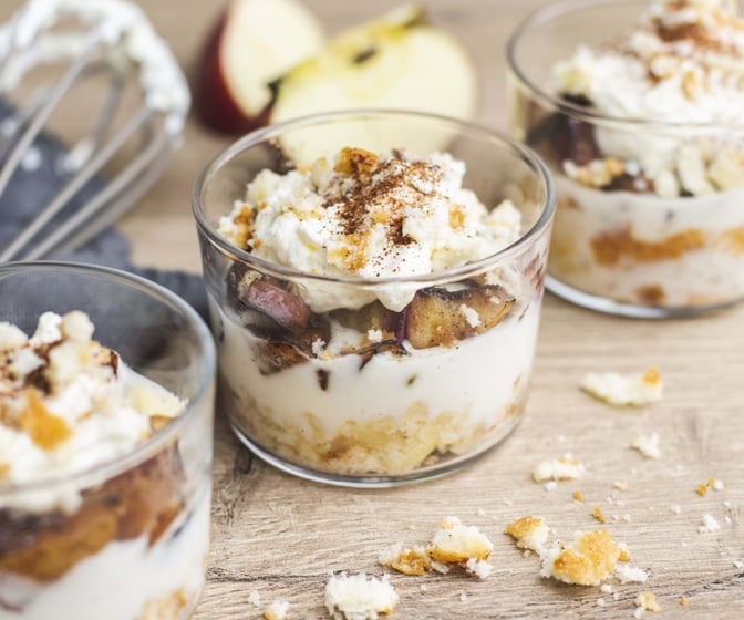 Glutenfri äppeldessert