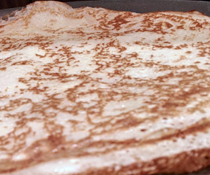 Pannkakor utan ägg och mjölk