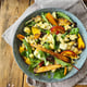 Nektarinsallad med mozzarellaost